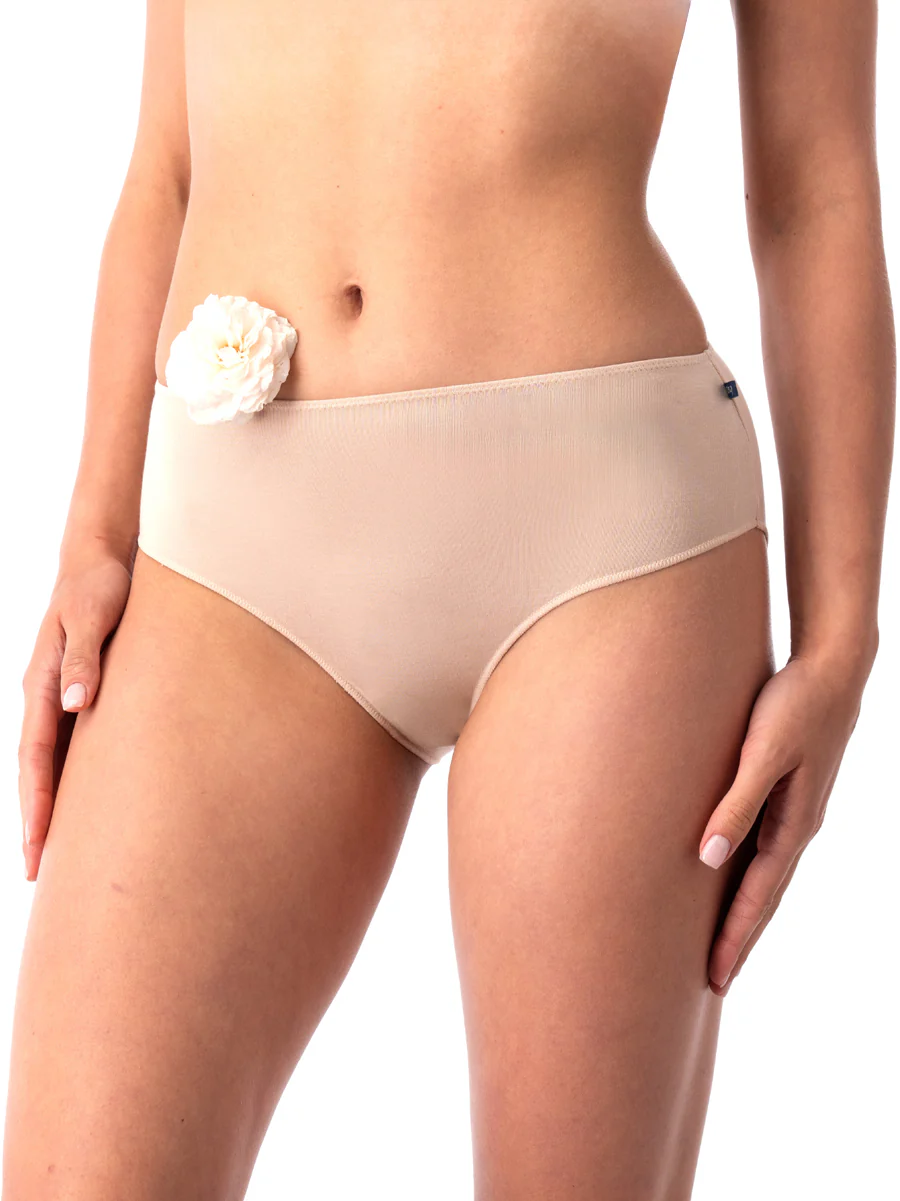 Bambusowe midi bikini 2 szt. - beżowe