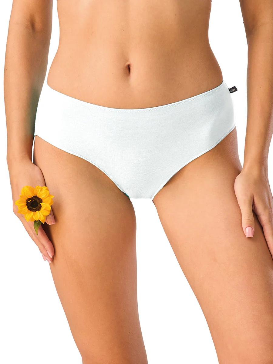 Bambusowe midi bikini 2 szt. - białe