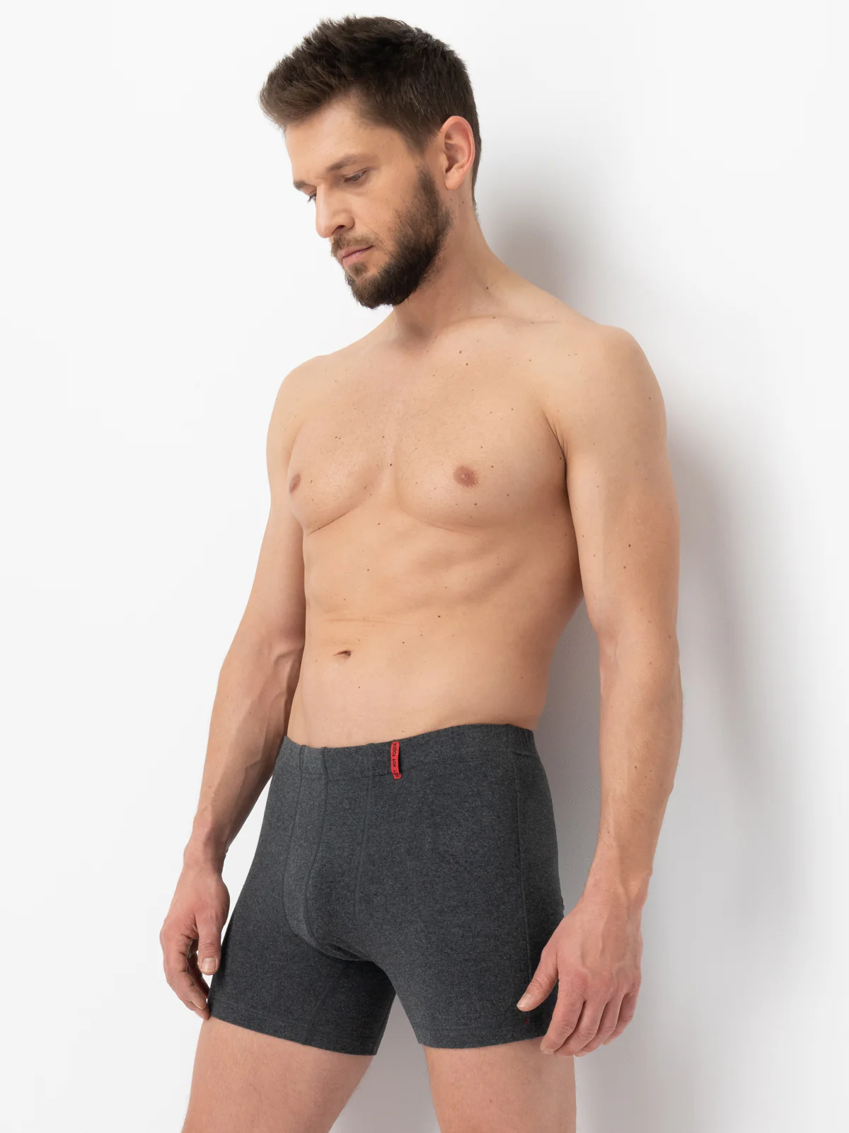 Ciepła bielizna – Hot touch – bokserki męskie-szary - Image 3