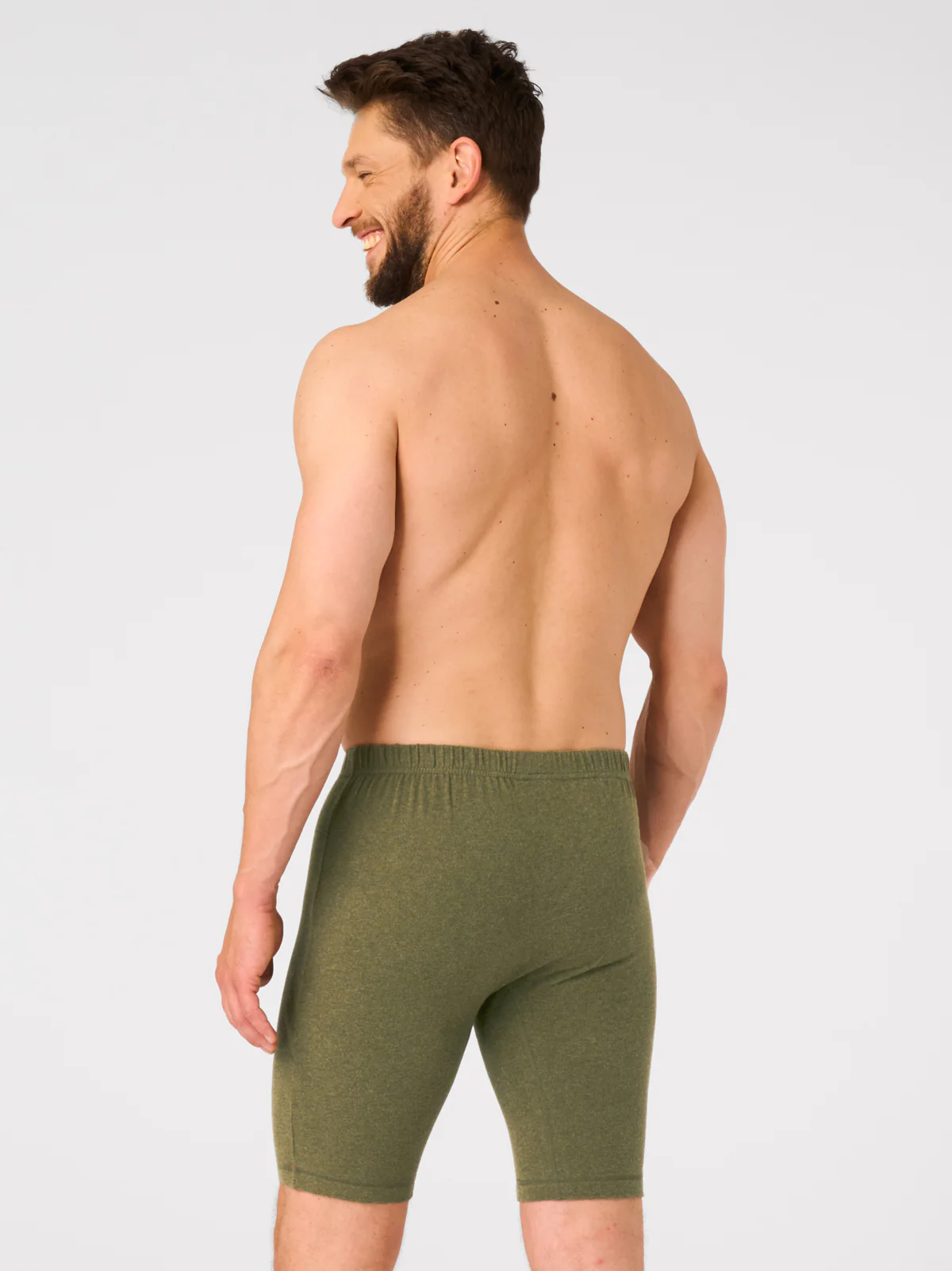 Ciepła bielizna – Hot Touch – Szorty męskie przed kolano - khaki - Image 3