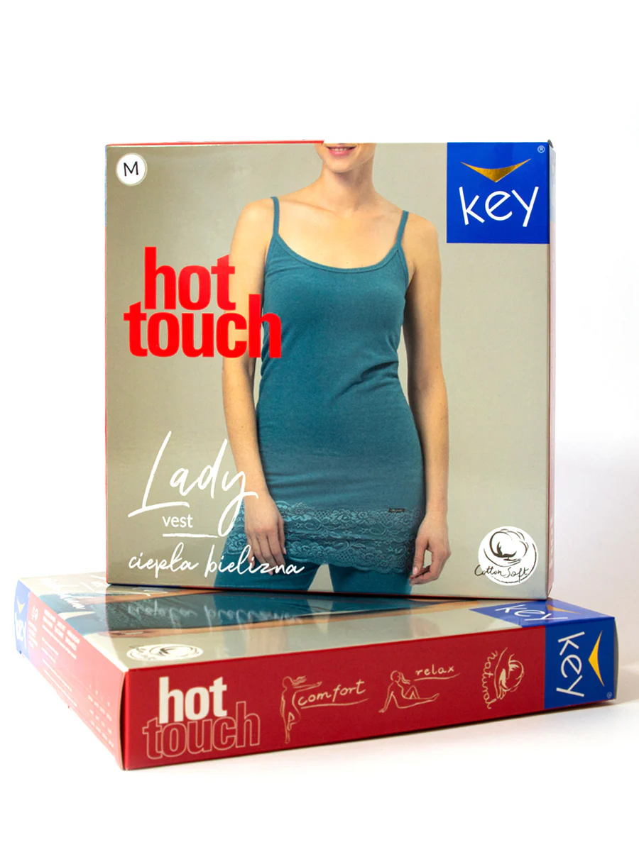 Długa ciepła koszulka z koronką Hot Touch - Image 5
