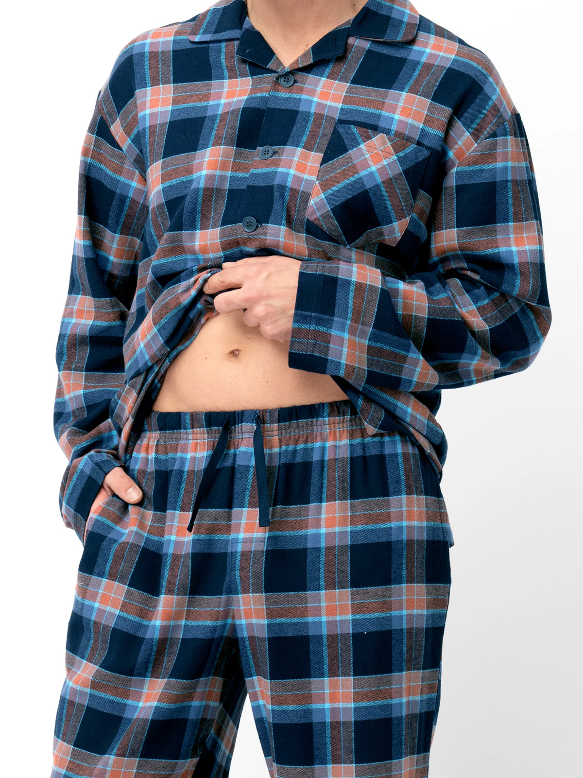 ELEGANCKA FLANELOWA PIŻAMA MĘSKA - Image 5