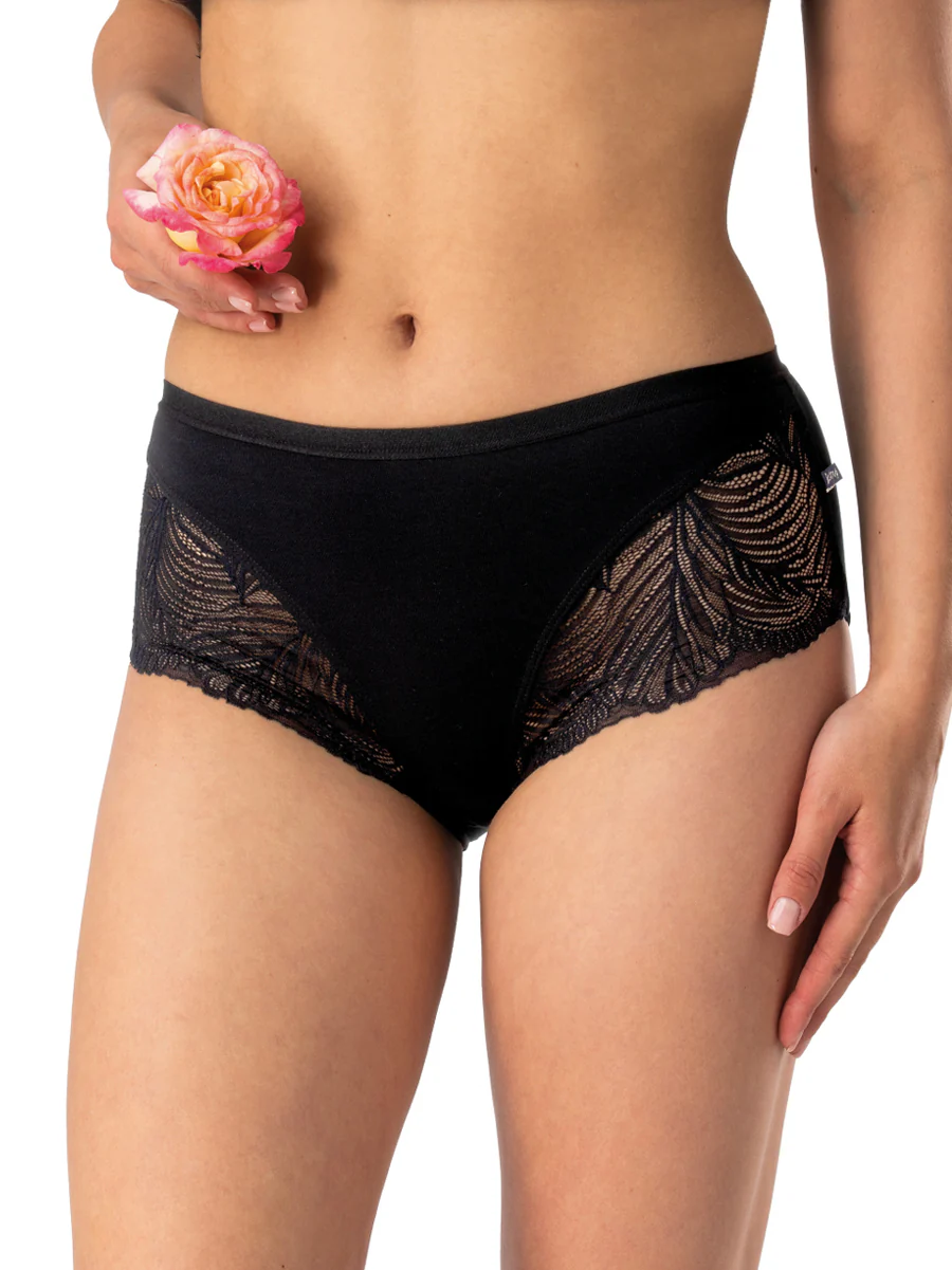 ELEGANCKIE MIDI BIKINI Z KORONKĄ 2szt. - czarne