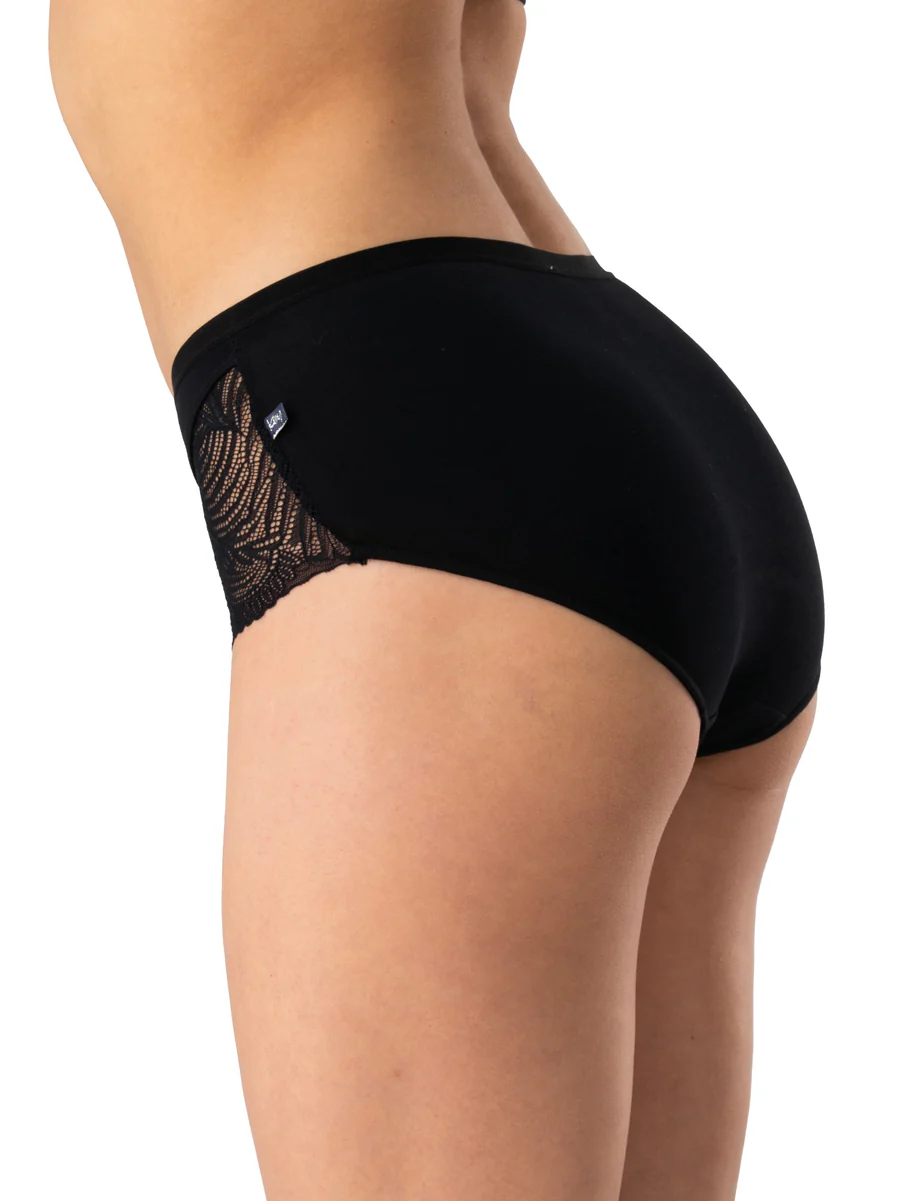 ELEGANCKIE MIDI BIKINI Z KORONKĄ 2szt. - czarne - Image 2