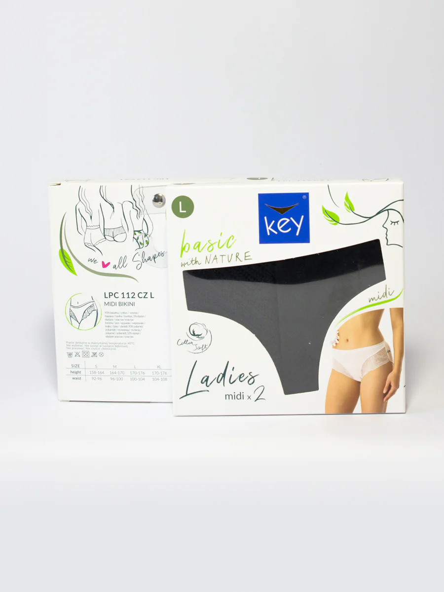 ELEGANCKIE MIDI BIKINI Z KORONKĄ 2szt. - czarne - Image 4