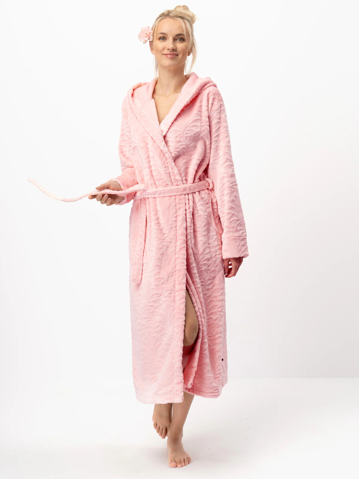 MIĘKKI ELEGANCKI DAMSKI SZLAFROK - Image 4