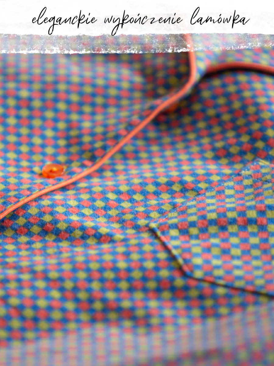 PIŻAMA FLANELOWA DAMSKA W CIEKAWĄ KRATĘ - Image 7