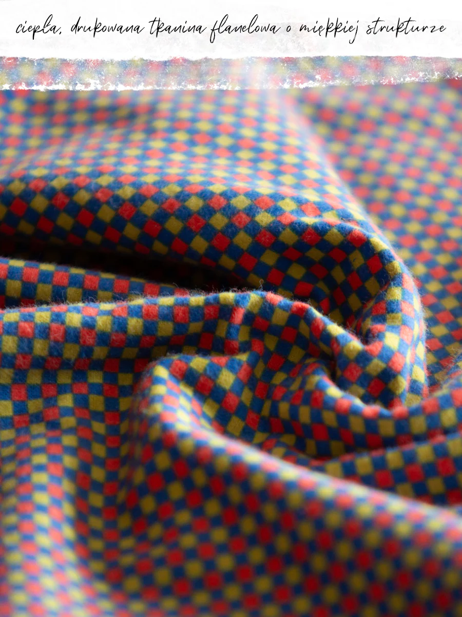 PIŻAMA FLANELOWA DAMSKA W CIEKAWĄ KRATĘ - Image 8