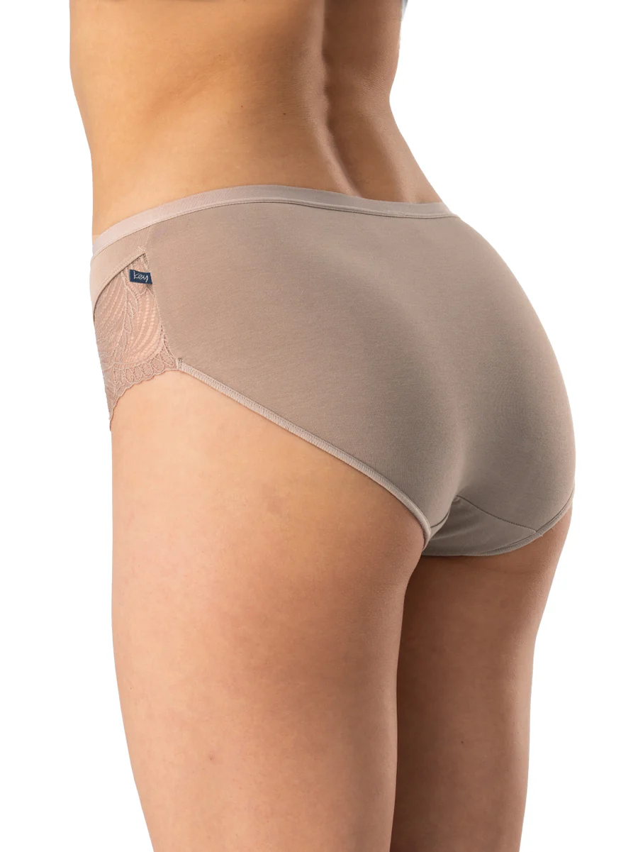 ELEGANCKIE MIDI BIKINI Z KORONKĄ 2szt.- cappuccino - Image 2