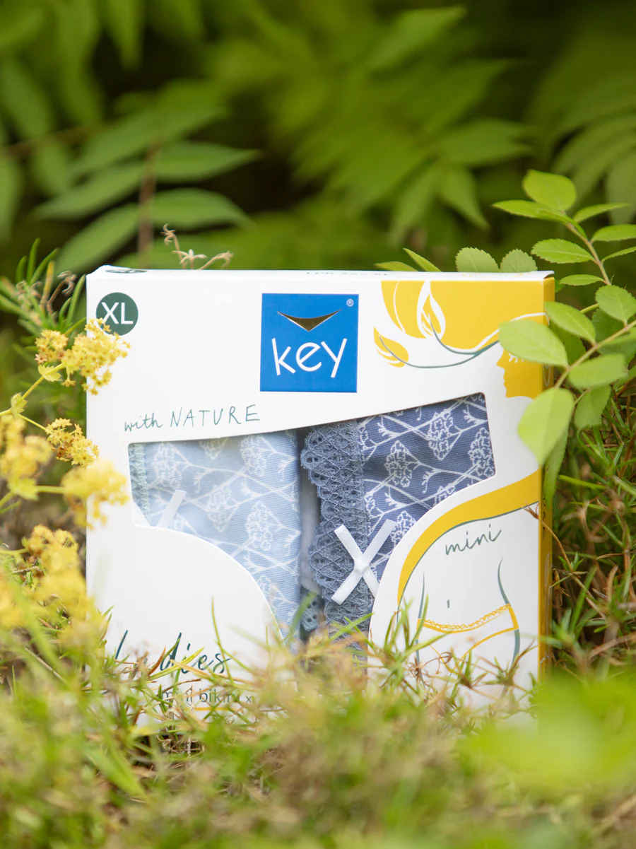 Bawełniane niskie majtki z rysunkiem krwawnika - 2-pack - Image 5