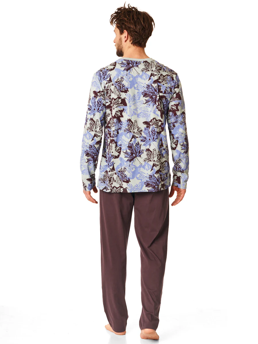 Jesienn męska piżama o klasyczej formie - Image 3