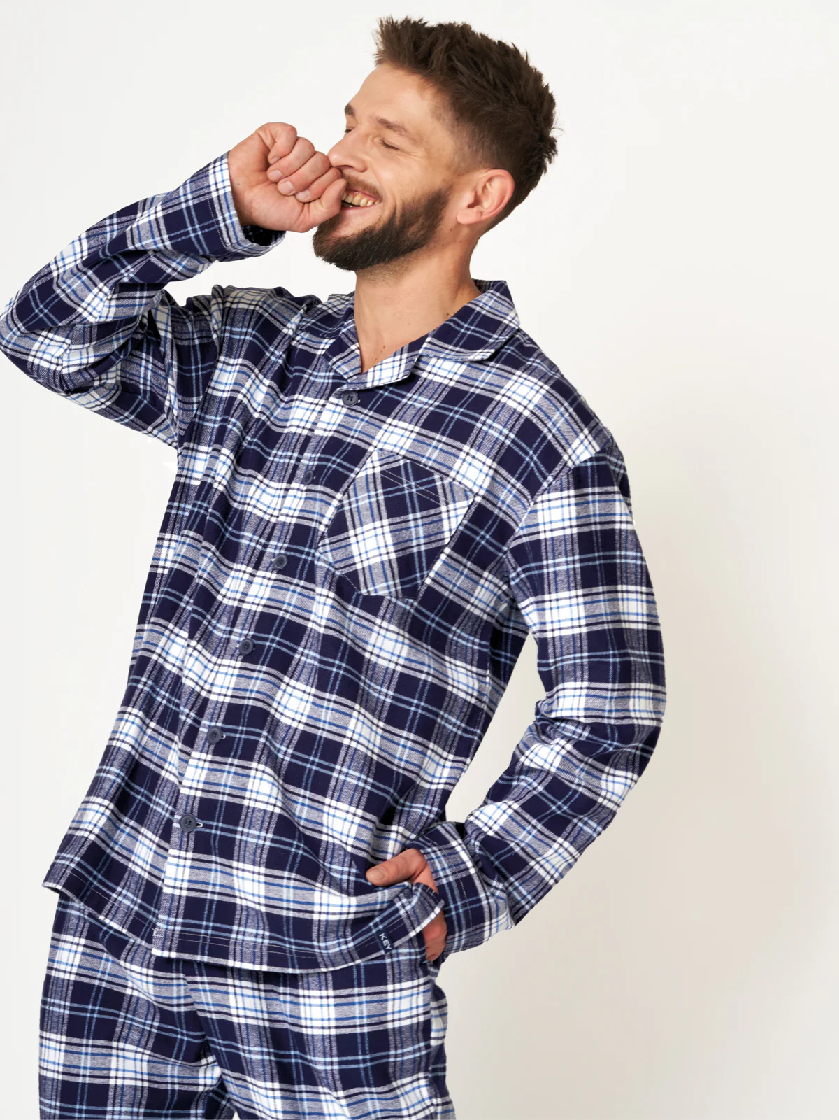 Ciepła męska piżama flanelowa - Image 5
