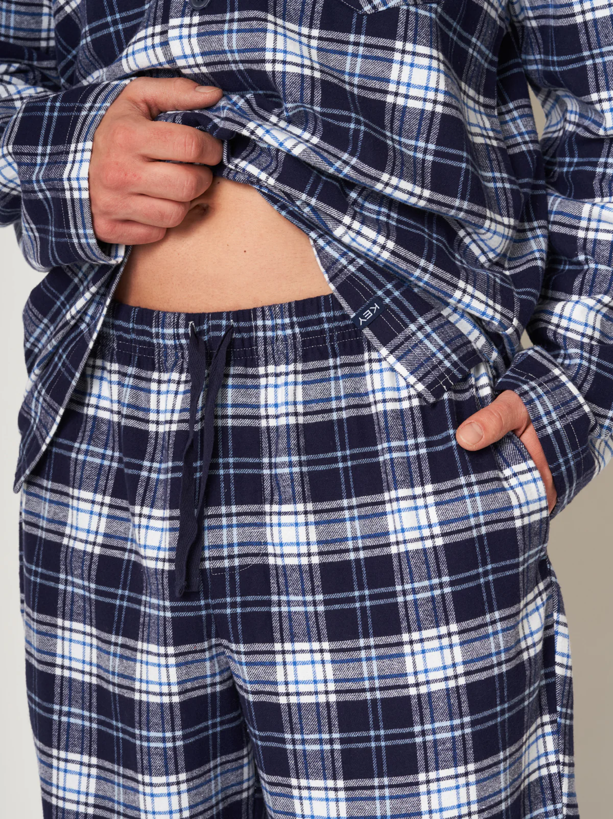 Ciepła męska piżama flanelowa - Image 6