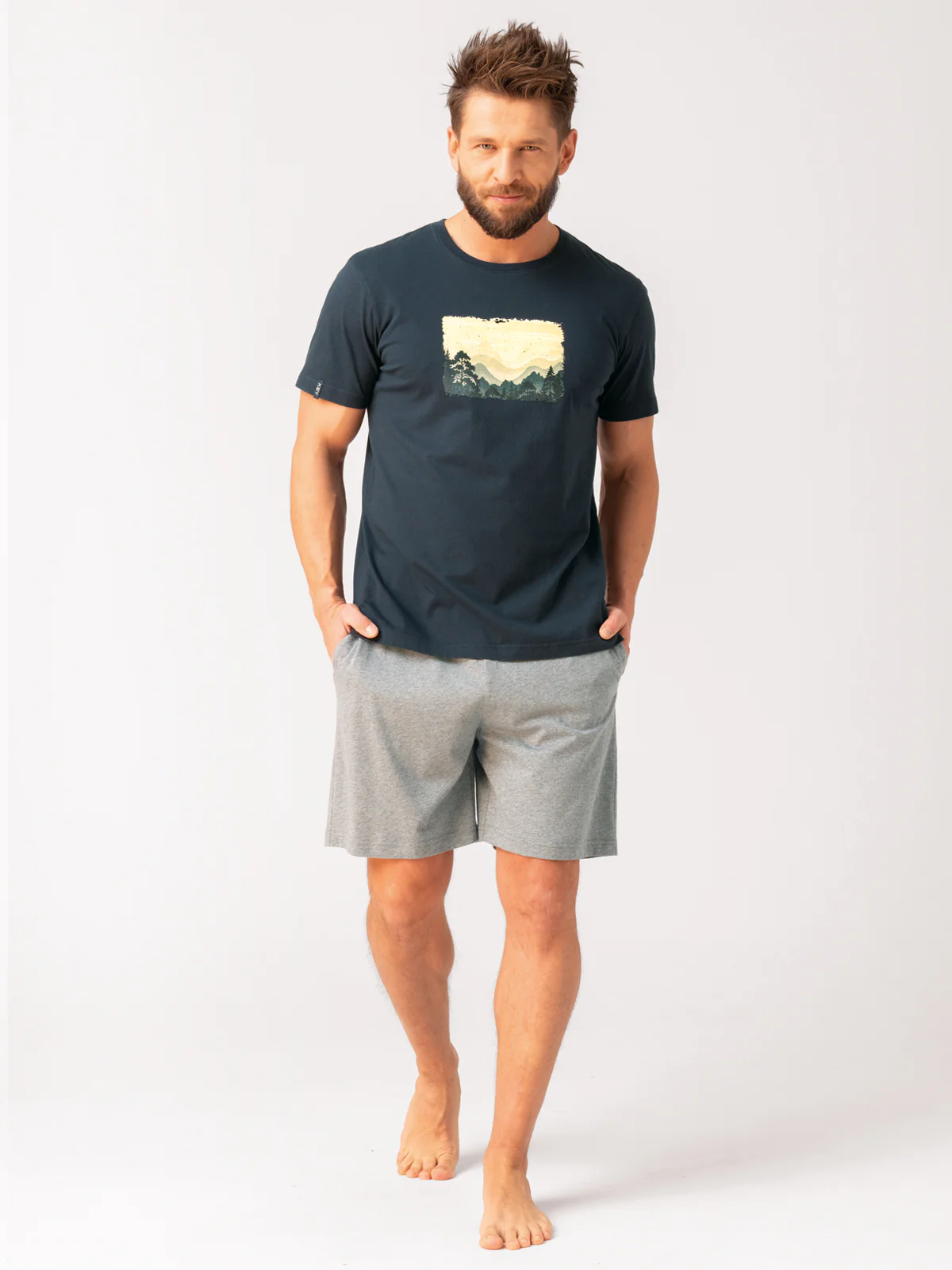 Męska piżama z krótkim rękawem 100% Bawełny - do 4XL - Image 2