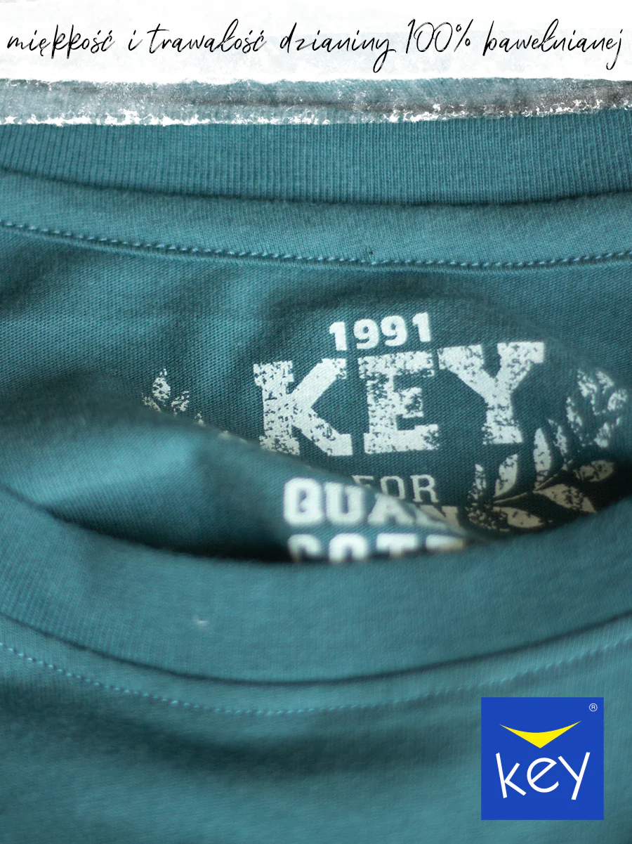 Wakacyjna piżama męska Key z rysunkiem mewy 100% Bawełny - Image 7