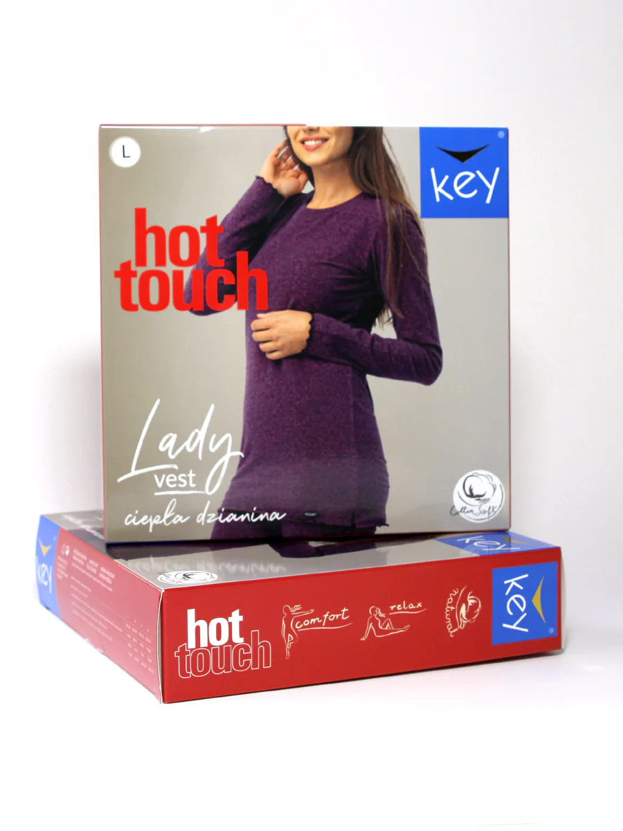 WYDŁUŻONA KOSZULKA HOT TOUCH-czarny melanż - Image 5