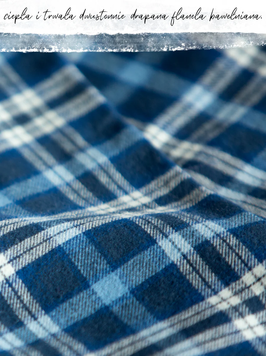 ZIMOWA MĘSKA PIŻAMA Z FLANELOWYMI SPODNIAMI - Image 6